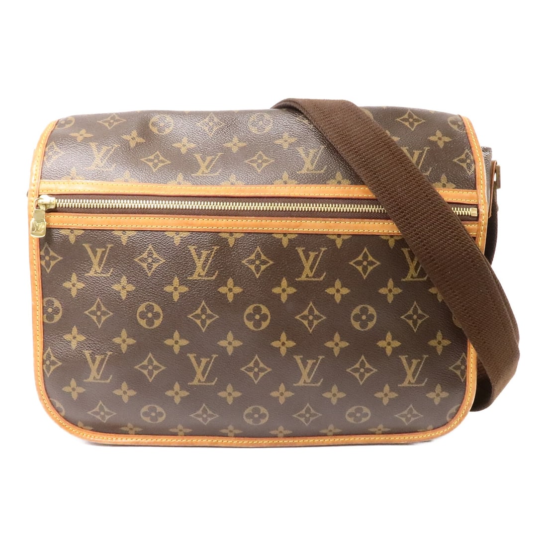 Louis Vuitton Bosphore Monogram Brown Shoulder Bag M40105: Louis Vuitton Bosphore Monogram Brown Shoulder Bag M40105 This Louis Vuitton Bosphore shoulder bag features the iconic LV monogram pattern on durable brown PVC coated canvas with gold-tone hardware. D