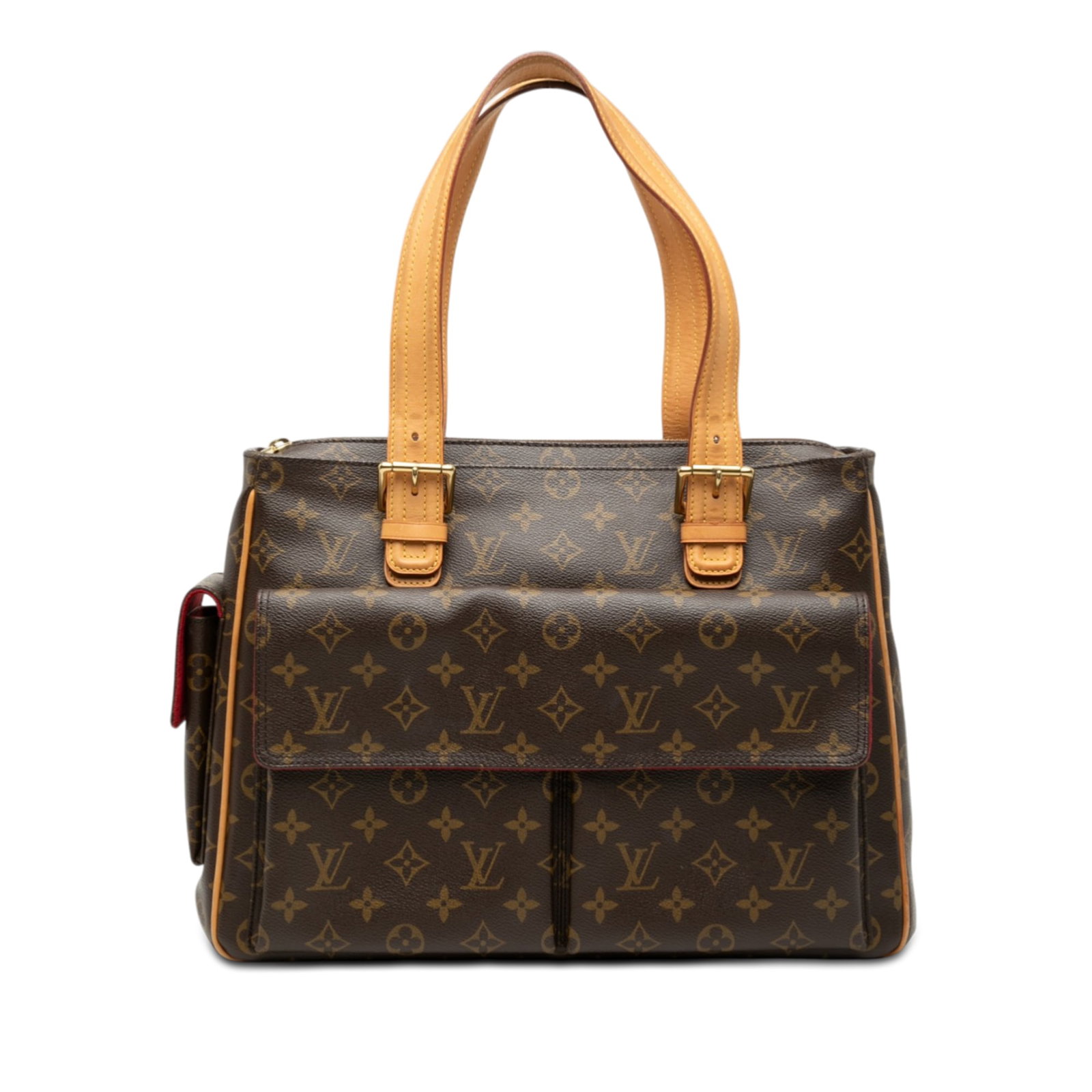 Louis Vuitton Multipli Cite Brown Monogram Canvas Shoulder Bag: Louis Vuitton Multipli Cite Brown Monogram Canvas Shoulder Bag The Louis Vuitton Monogram Multipli Cite is crafted from signature monogram canvas with vachetta leather trim and flat vachetta leather s