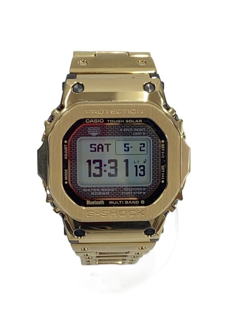 CASIO G Shock Black Stainless Steel Solar Digital Watch GMW BZ5000GD 9JF: CASIO G Shock Black Stainless Steel Solar Digital Watch GMW BZ5000GD 9JF This CASIO G-SHOCK men's wristwatch features a solar-powered digital display and a durable stainless steel construction in blac