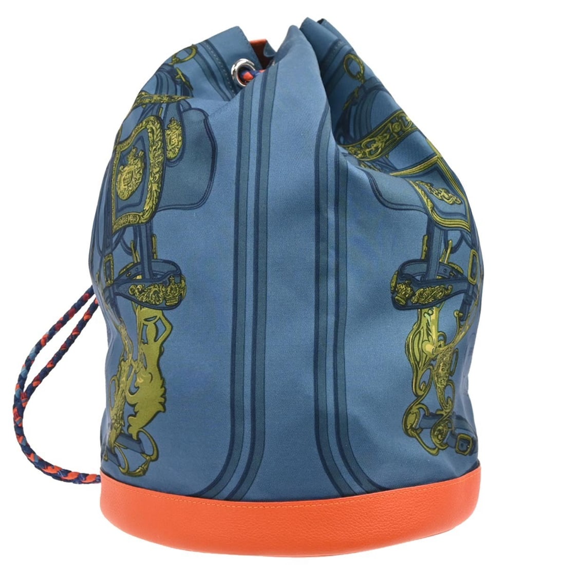 Hermes Sac Soie Cool 22 Blue Orange Evercolor Leather Medium Shoulder Bag: Hermes Sac Soie Cool 22 Blue Orange Evercolor Leather Medium Shoulder Bag This Hermes Sac Soie Cool 22 shoulder bag features a striking blue and orange color combination crafted from Evercolor leather