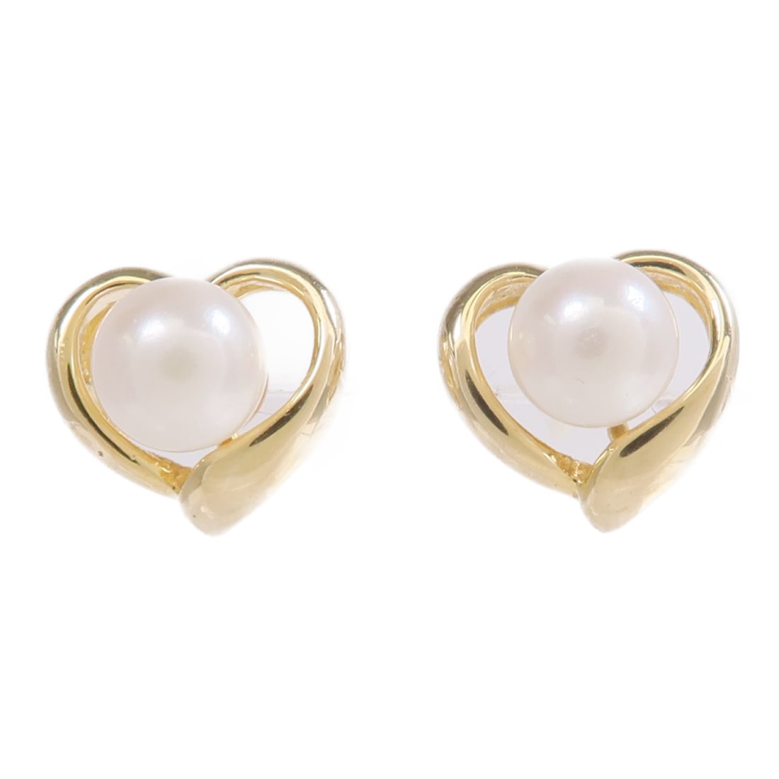 JEWELRY 14K Yellow Gold Pearl Pierced Earrings (1 of 7)