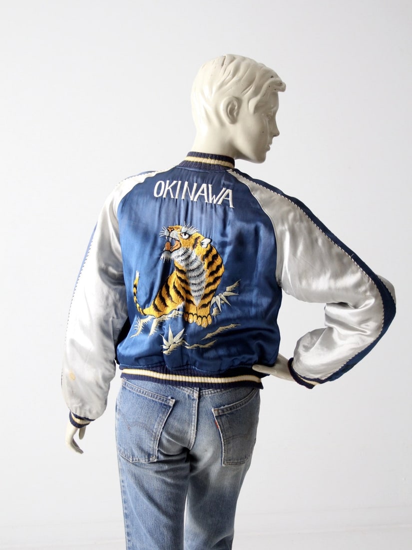 Rare Vintage Suka Japanese Souvenir Jacket Reversible 1940s (1 of 14)