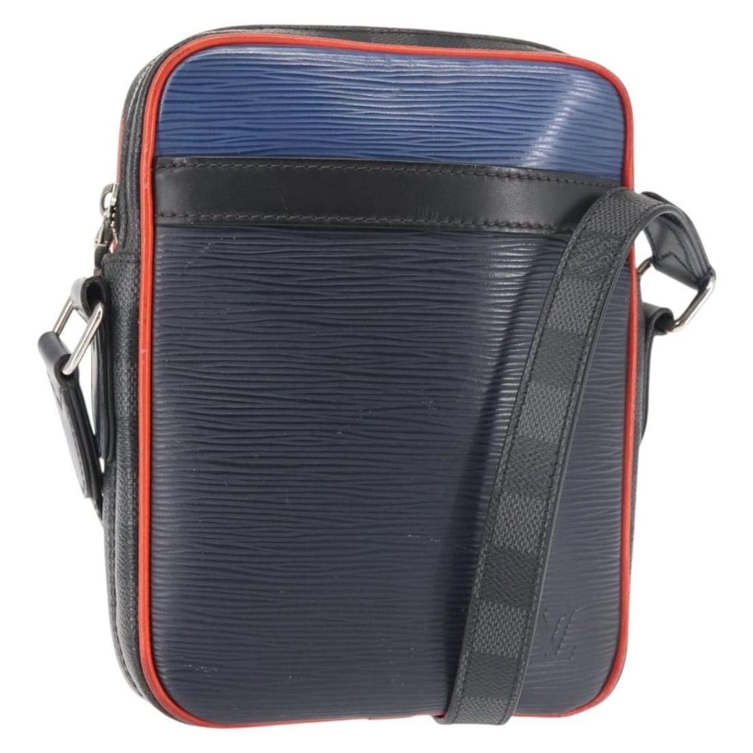 Louis Vuitton Navy Epi Leather Danube Shoulder Bag: Louis Vuitton Navy Epi Leather Danube Shoulder Bag This Louis Vuitton Danube handbag is crafted from navy Epi leather and designed for women. The bag features a compact, structured silhouette ideal fo