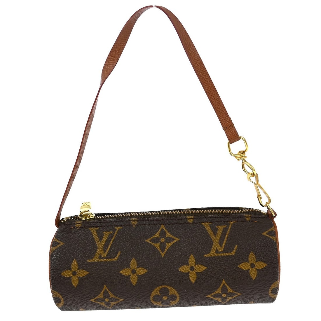 Louis Vuitton Monogram Canvas Papillon Pochette: Louis Vuitton Monogram Canvas Papillon Pochette This Louis Vuitton Papillon Pochette is crafted from the signature Monogram Canvas in brown. Designed for women, it features a compact silhouette and is