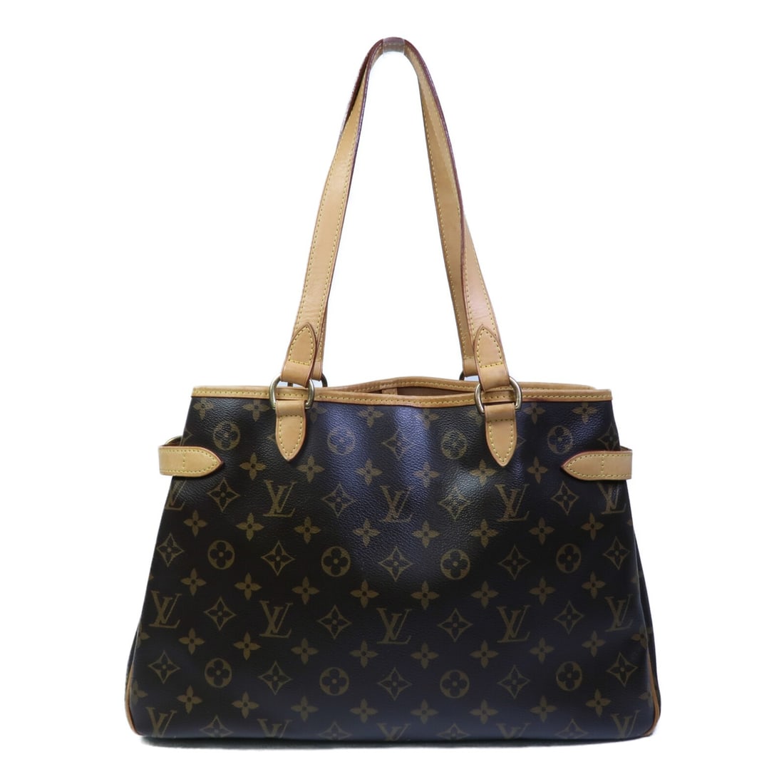 Louis Vuitton Monogram Brown PVC Tote Batignolles Horizontal GHW: Louis Vuitton Monogram Brown PVC Tote Batignolles Horizontal GHW This Louis Vuitton Batignolles Horizontal Tote Bag features the classic monogram pattern on durable PVC coated canvas in brown. Designe