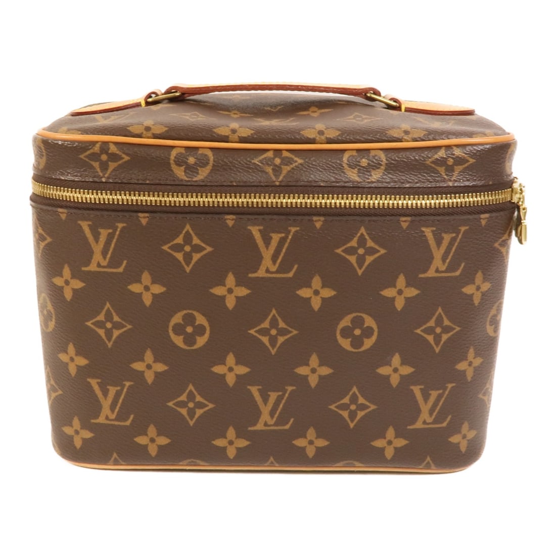 Louis Vuitton Nice BB Monogram Brown Handbag GHW M42265: Louis Vuitton Nice BB Monogram Brown Handbag GHW M42265 This Louis Vuitton Nice BB handbag features the iconic monogram pattern in brown and is crafted from durable PVC coated canvas. Designed for wom