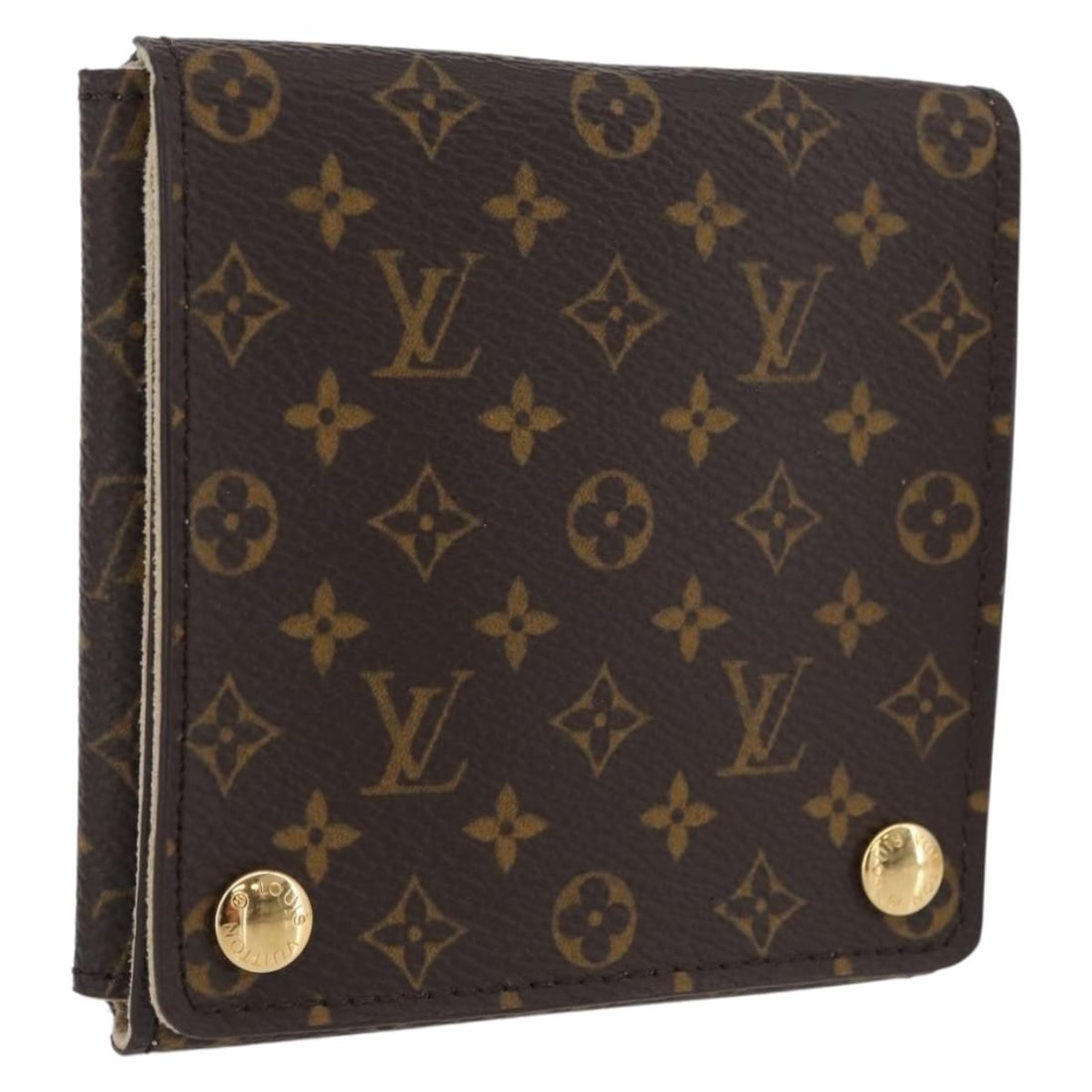 Louis Vuitton Monogram Canvas Jewelry Storage Box for Women: Louis Vuitton Monogram Canvas Jewelry Storage Box for Women This Louis Vuitton jewelry box is crafted from signature Monogram Canvas and features a compact square design. The case is designed for wome