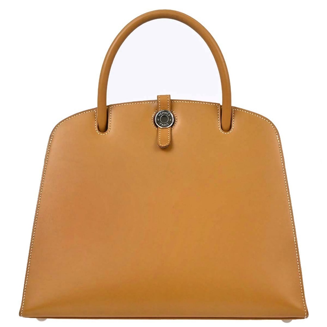 Hermes Dalvy 30 MM Natural Chamonix Leather Top Handle Bag: Hermes Dalvy 30 MM Natural Chamonix Leather Top Handle Bag This Hermes Dalvy 30 MM handbag features a natural leather exterior and a top handle design, offering a classic and versatile accessory for c
