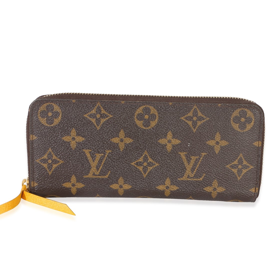 Louis Vuitton Zippy Wallet Monogram Canvas Zip-Around Brown: Louis Vuitton Zippy Wallet Monogram Canvas Zip-Around Brown This Louis Vuitton Monogram Canvas Zippy Wallet features a classic brown coated canvas exterior with a yellow-coated canvas lining. Designed