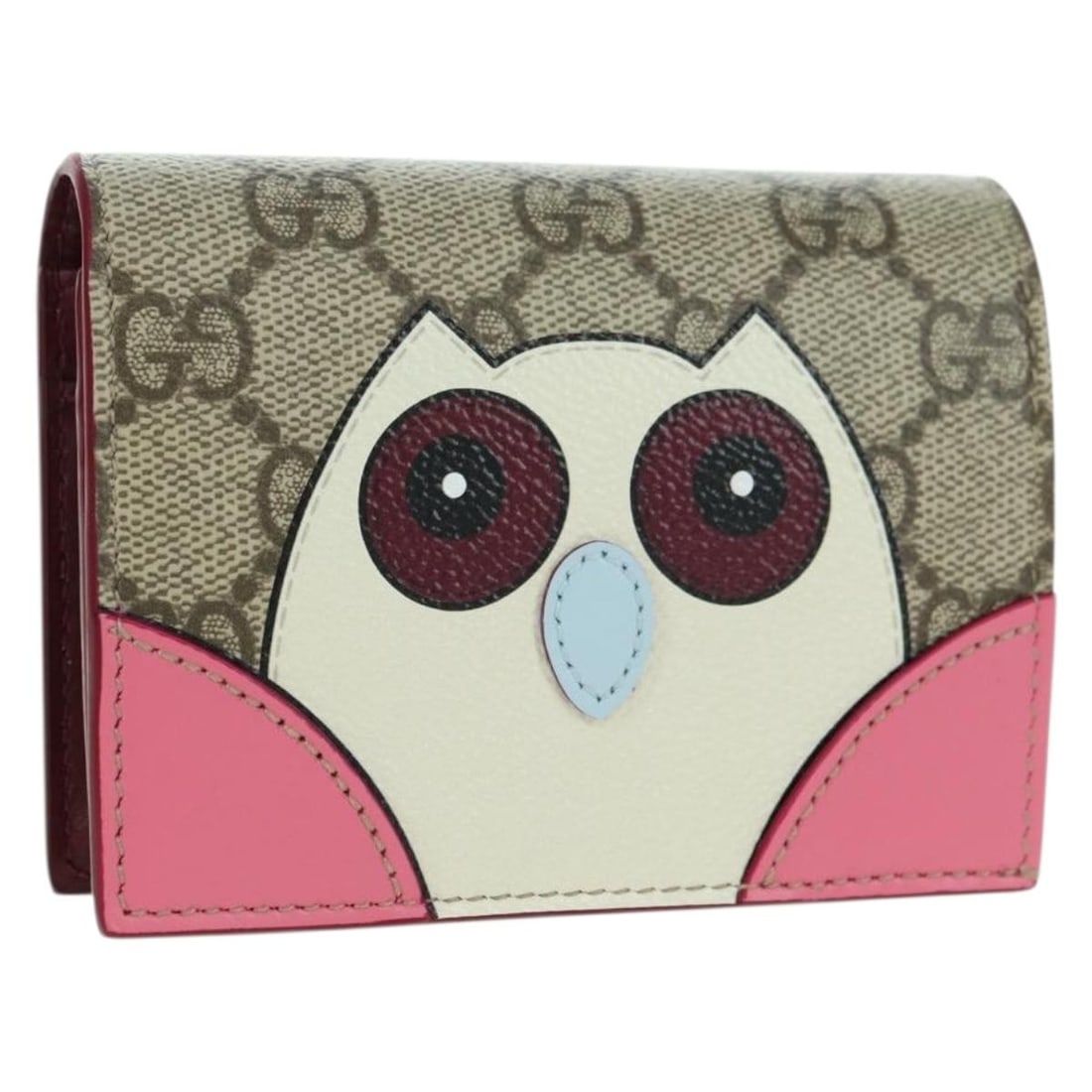 Gucci GG Supreme Beige Gold Bifold Wallet 818767: Gucci GG Supreme Beige Gold Bifold Wallet 818767 This GUCCI GG Supreme bifold wallet features a beige and gold color scheme and is crafted from PVC leather with GG canvas detailing. Designed for women