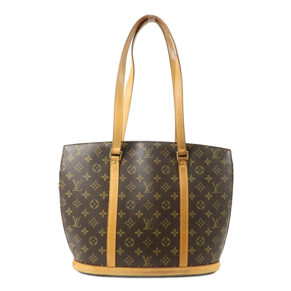 Louis Vuitton Babylone Monogram Shoulder Tote GHW Brown: Louis Vuitton Babylone Monogram Shoulder Tote GHW Brown This Louis Vuitton Babylone shoulder tote bag features the iconic monogram pattern in brown PVC coated canvas, complemented by gold-tone hardwar