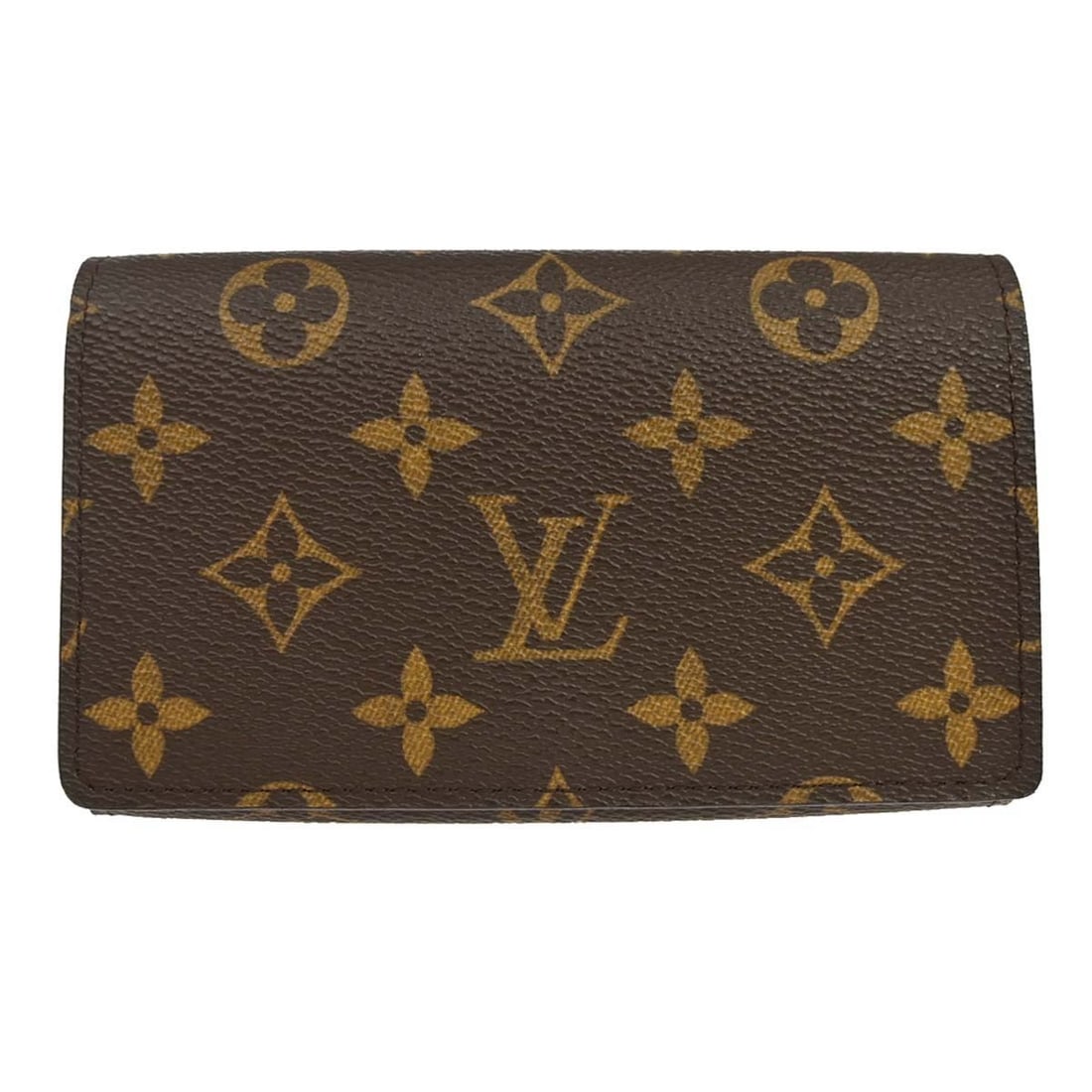 Louis Vuitton Monogram Canvas Folding Button Logo Wallet (1 of 15)