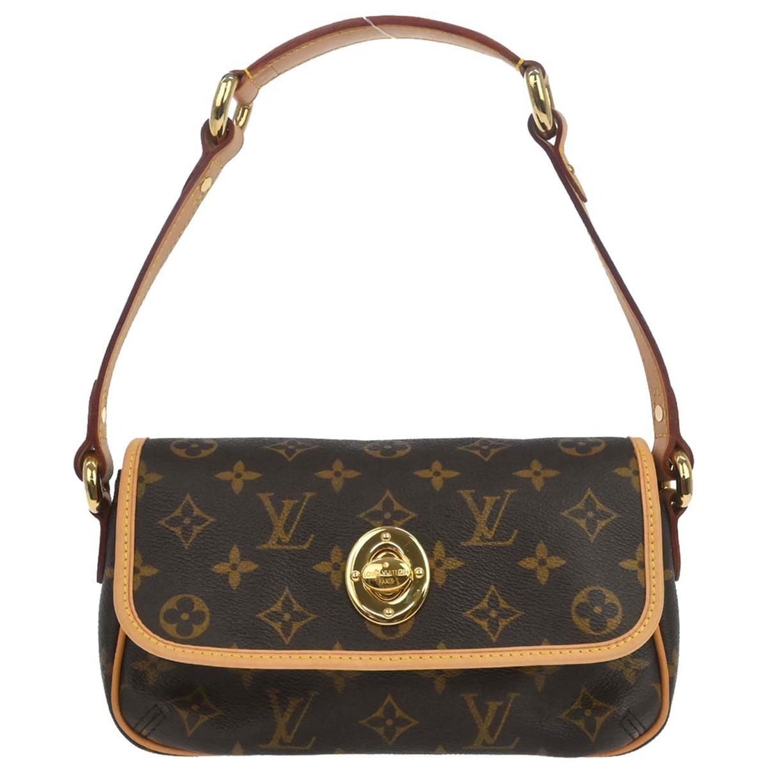 Louis Vuitton Tikal PM Monogram Canvas Brown Small Top Handle Bag: Louis Vuitton Tikal PM Monogram Canvas Brown Small Top Handle Bag The Louis Vuitton Tikal PM handbag features the iconic monogram canvas leather exterior, complemented by a top handle and turn lock cl