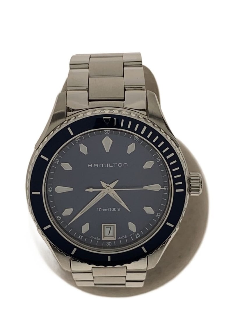 Hamilton Seaview Quartz Stainless Steel Blue Dial Men's Watch H374511: Hamilton Seaview Quartz Stainless Steel Blue Dial Men's Watch H374511 This HAMILTON Jazz Master Seaview Quartz men's wristwatch features a stainless steel case with a blue dial, combining classic desi