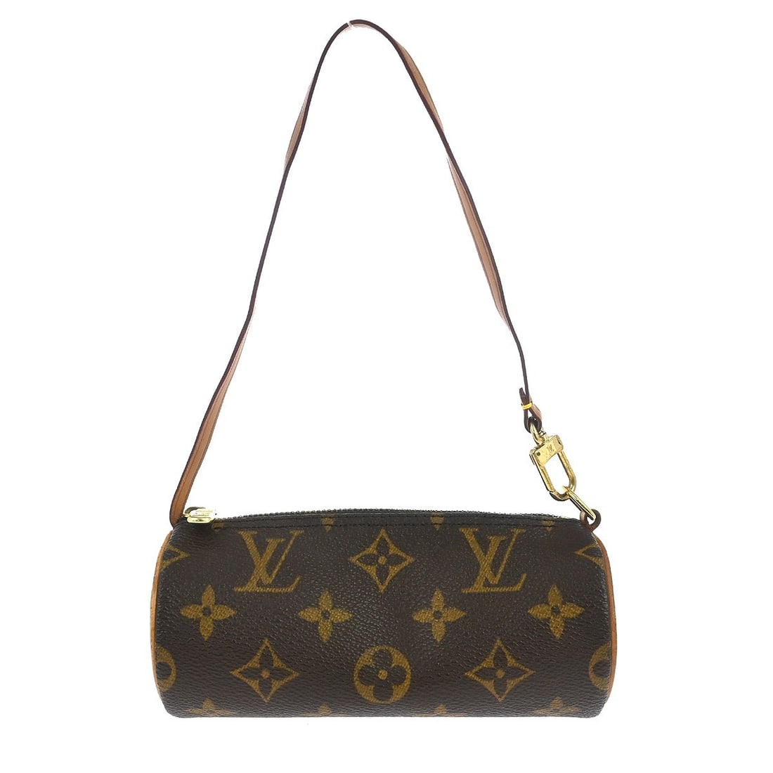 Louis Vuitton Papillon Pochette Brown Canvas Handbag: Louis Vuitton Papillon Pochette Brown Canvas Handbag This Louis Vuitton Papillon Pochette features the iconic monogram canvas in brown and is designed for female use. The bag is crafted from canvas an
