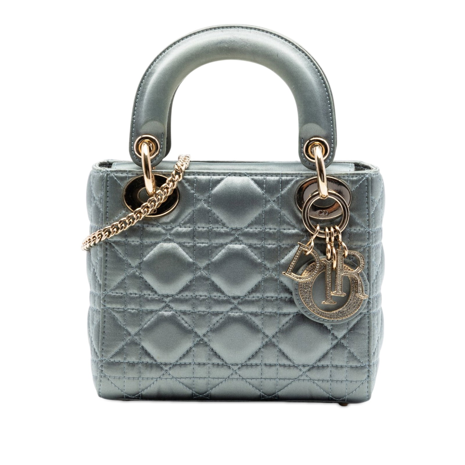 Dior Mini Satin Cannage Lady Dior Bag Swarovski Crystal (1 of 6)