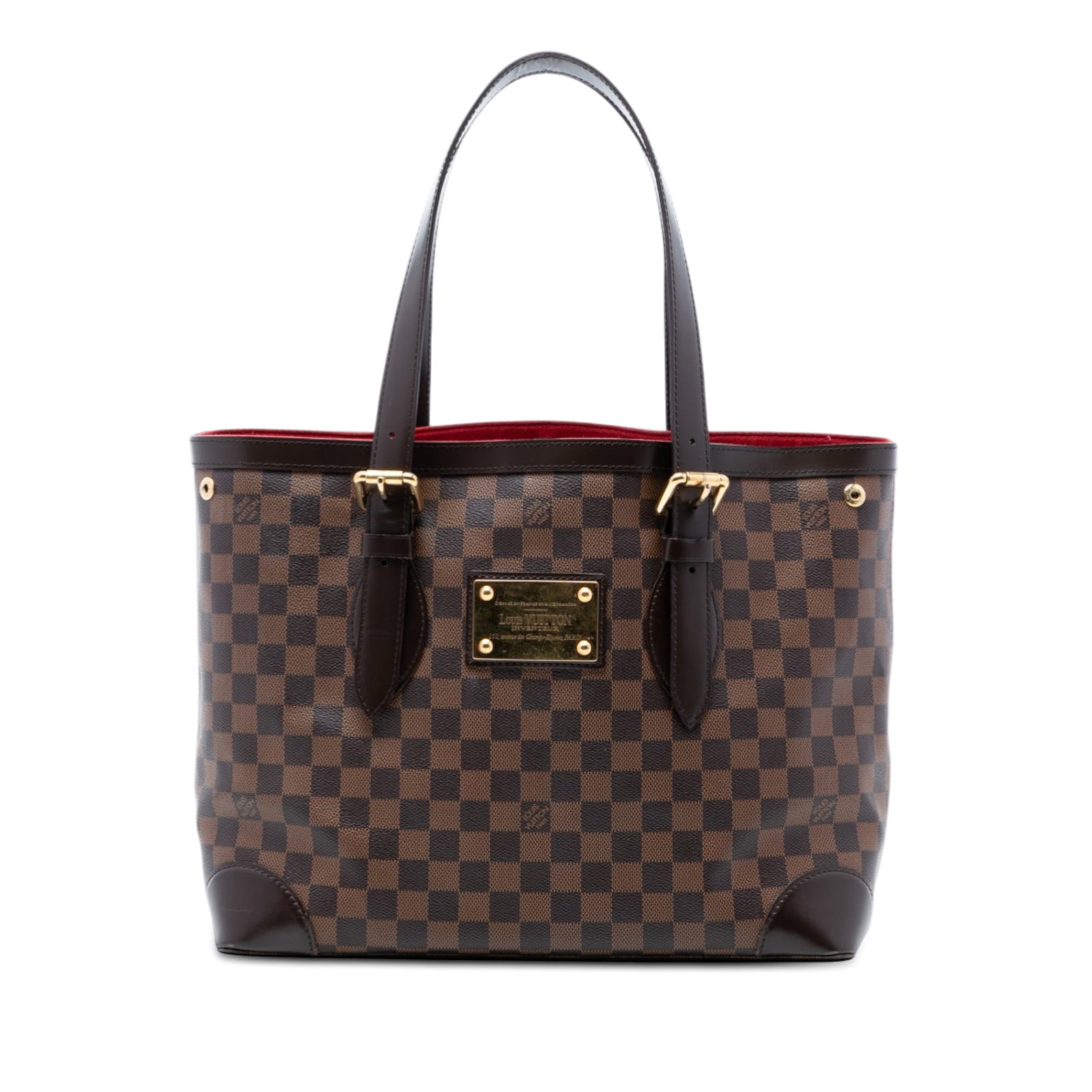 Louis Vuitton Hampstead MM Brown Damier Ebene Canvas Tote Bag: Louis Vuitton Hampstead MM Brown Damier Ebene Canvas Tote Bag The Louis Vuitton Damier Ebene Hampstead MM is crafted from Damier Ebene canvas and features adjustable flat leather handles. The open top