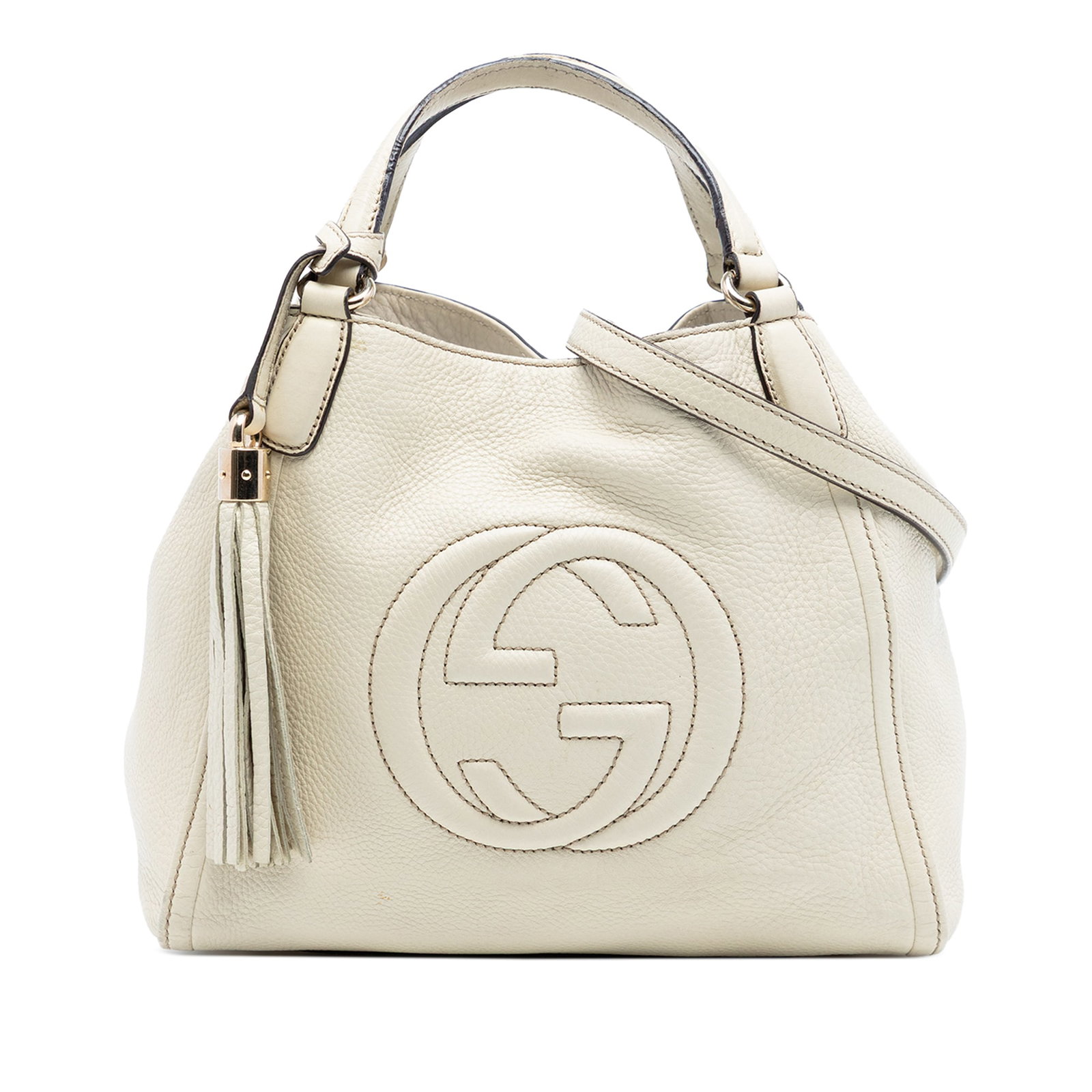 Gucci Soho Leather Satchel Brown Small (1 of 7)