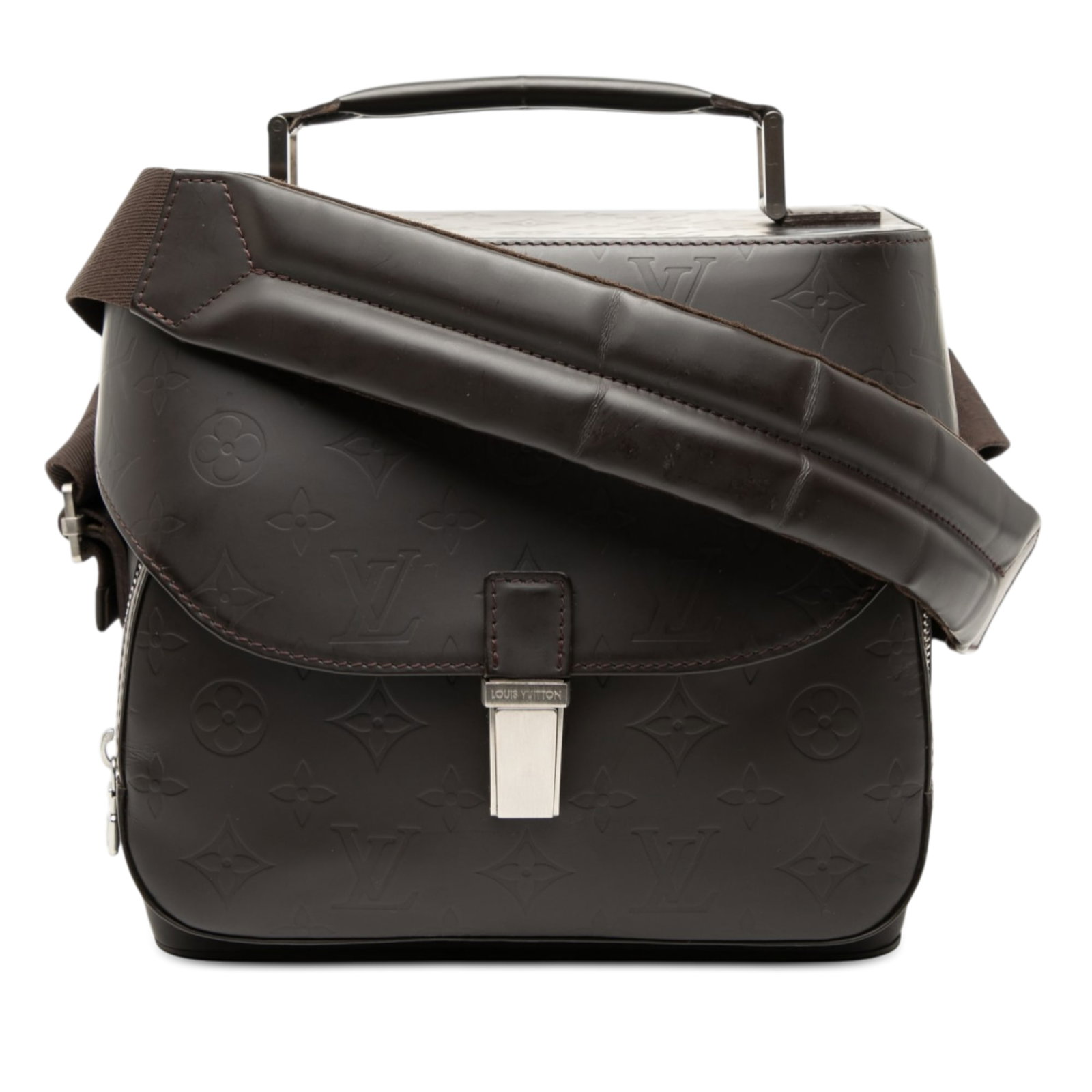 Louis Vuitton Charly Monogram Glace Brown Leather Shoulder Bag (1 of 8)