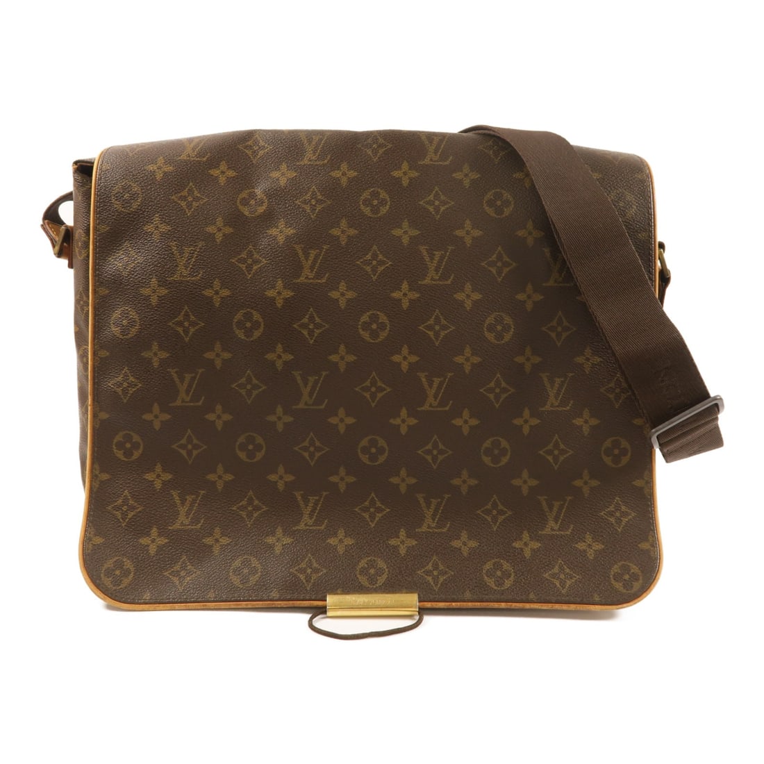 Louis Vuitton Abbesses Monogram Shoulder Bag Brown PVC Canvas Gold Hardware: Louis Vuitton Abbesses Monogram Shoulder Bag Brown PVC Canvas Gold Hardware This Louis Vuitton Abbesses shoulder bag features the classic LV monogram design crafted in brown PVC coated canvas. Designe