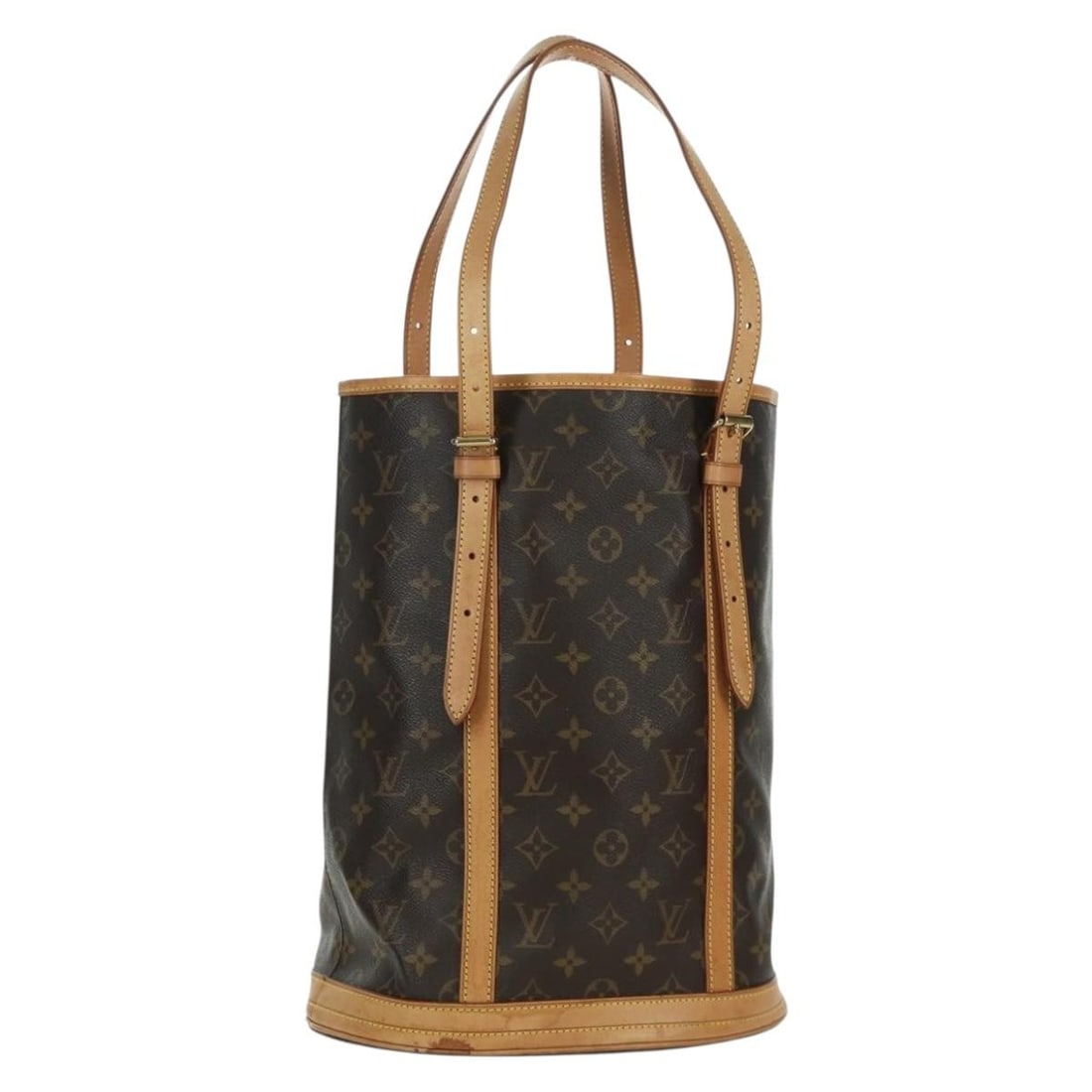 Louis Vuitton Monogram Canvas Bucket GM Shoulder Bag M42236 with Dust Bag: Louis Vuitton Monogram Canvas Bucket GM Shoulder Bag M42236 with Dust Bag This Louis Vuitton Monogram Bucket GM Shoulder Bag features the iconic monogram canvas exterior in classic monogram color. Des