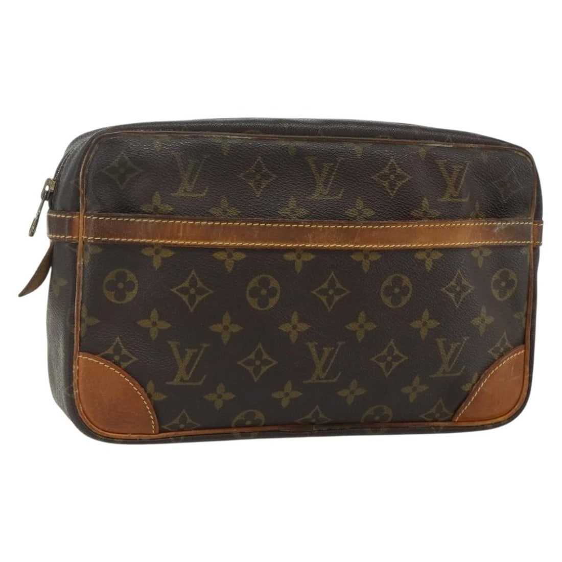 Louis Vuitton Compiegne 28 Monogram Canvas Clutch M51845: Louis Vuitton Compiegne 28 Monogram Canvas Clutch M51845 This Louis Vuitton Compiegne 28 clutch bag features the iconic Monogram canvas exterior and is designed for women. Crafted in France, it offers