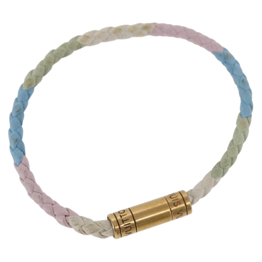 LOUIS VUITTON Keep It Bracelet MP188E Pink Leather Authentic (1 of 11)