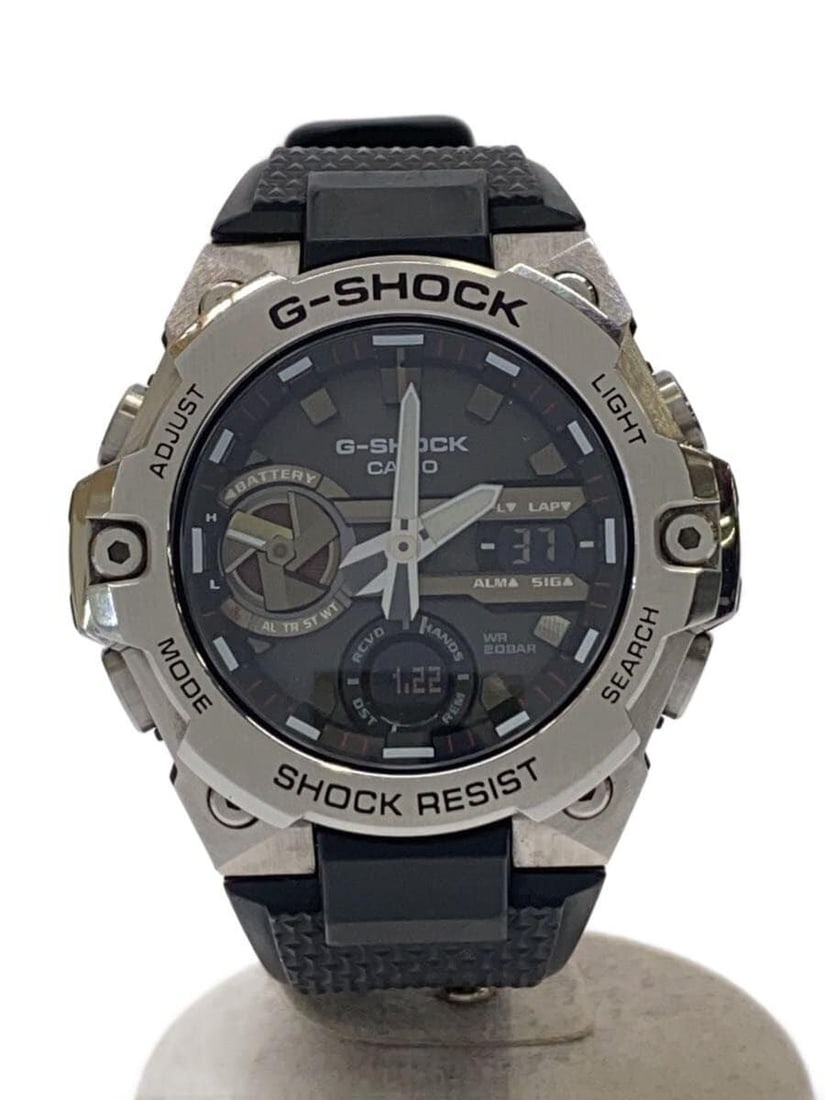 Casio G Shock GST B400 1AJF Black Rubber Wristwatch: Casio G Shock GST B400 1AJF Black Rubber Wristwatch This CASIO G-SHOCK GST-B400-1AJF men's wristwatch features a durable black rubber band and a robust case. Designed for reliability and everyday wear