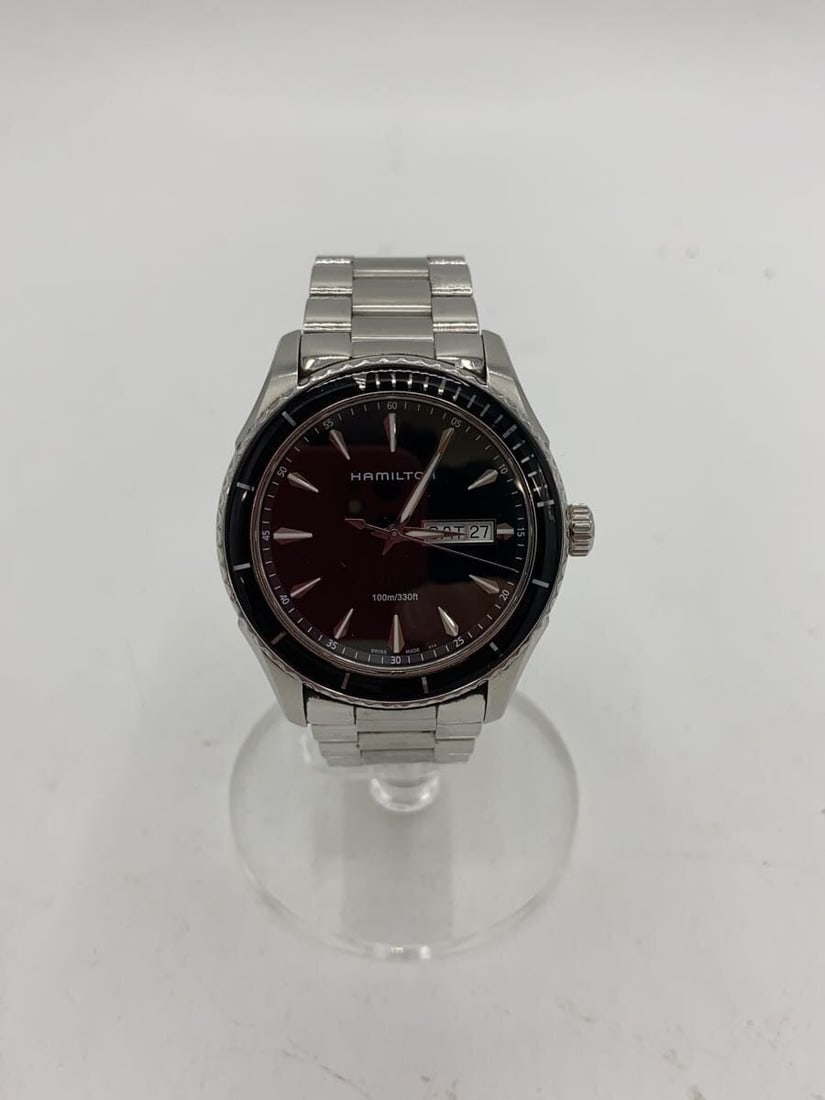Hamilton Jazzmaster Quartz Men's Wristwatch H375110: Hamilton Jazzmaster Quartz Men's Wristwatch H375110 This is a pre-owned HAMILTON Jazzmaster Quartz H375110 men's wristwatch, crafted with materials sourced from Switzerland. The watch features a class