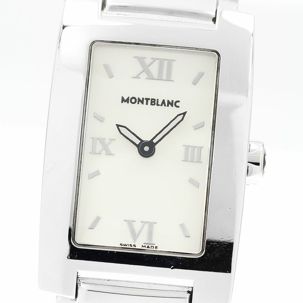 Montblanc Profile Quartz Ladies Wristwatch Ref.36056 Stainless Steel: Montblanc Profile Quartz Ladies Wristwatch Ref.36056 Stainless Steel This Montblanc Profile Quartz women's wristwatch, reference 36056, features a stainless steel case and bracelet with a white dial. 