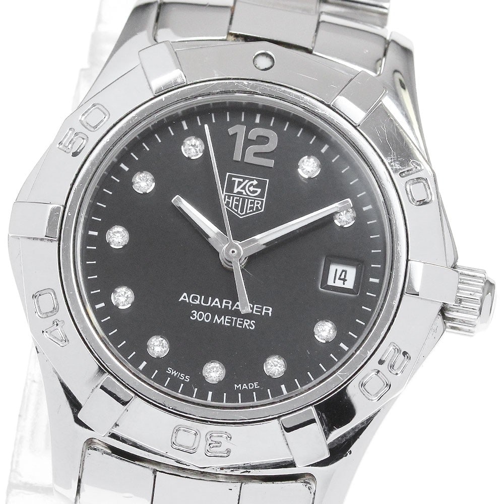 TAG Heuer Aquaracer Womens Quartz Stainless Steel Date Watch WAF141C (1 of 7)