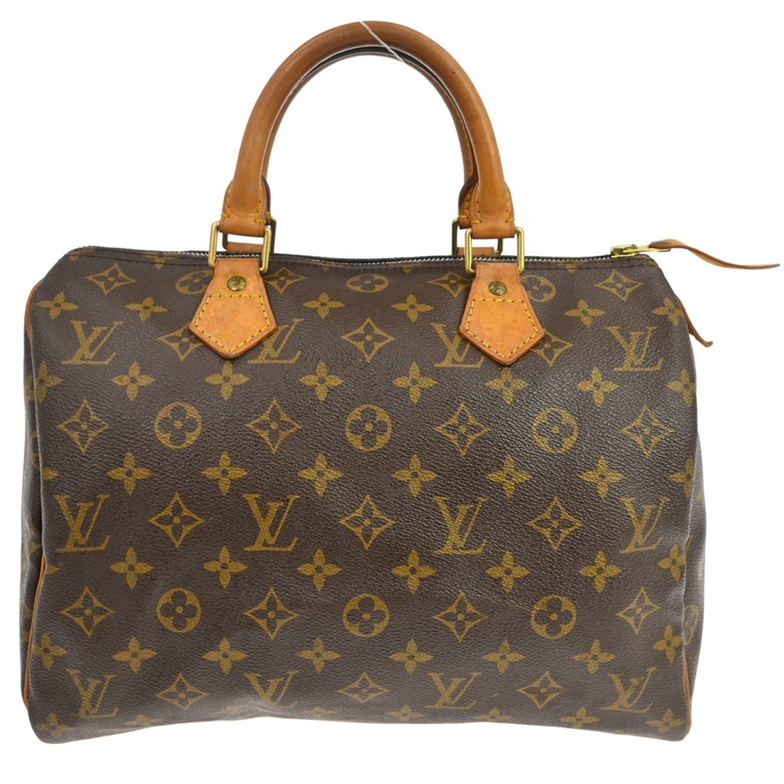 Louis Vuitton Speedy Monogram Canvas Handbag: Louis Vuitton Speedy Monogram Canvas Handbag This Louis Vuitton Speedy Handbag features the iconic monogram canvas in brown, complemented by leather accents. Designed for women, it offers a spacious i