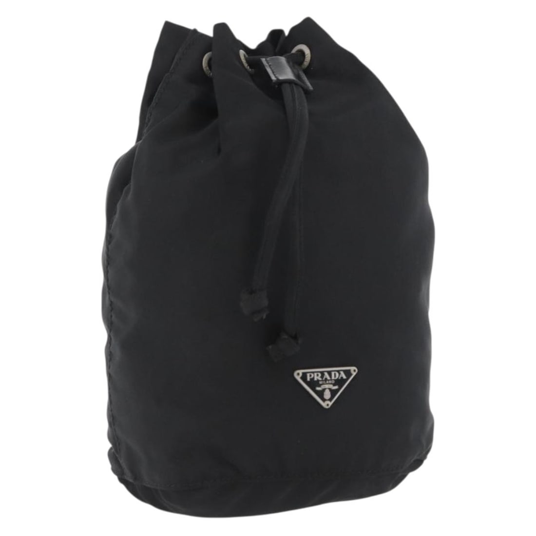 Black Nylon Pouch by PRADA Drawstring Closure Made in Italy (1 of 18)