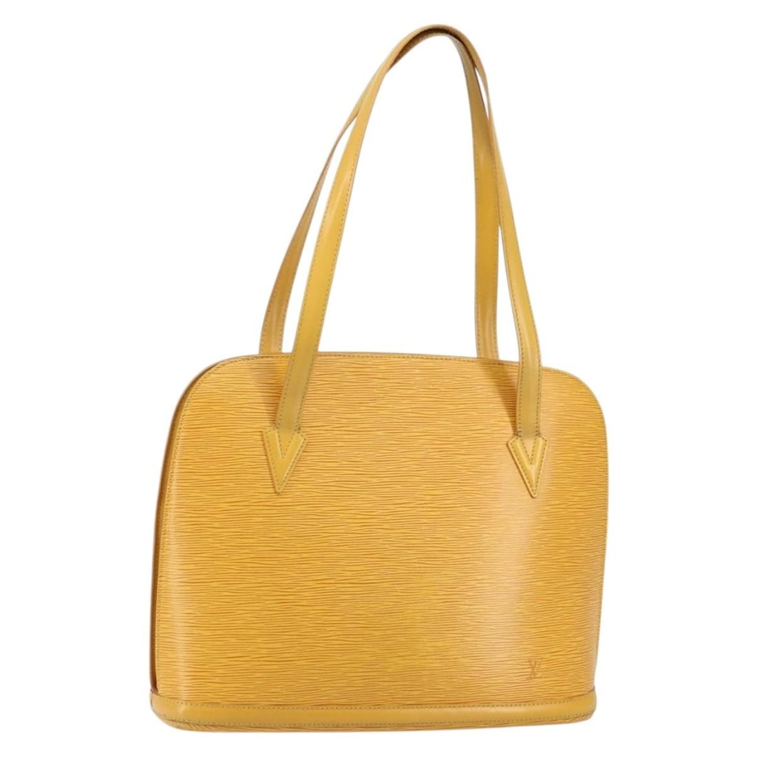 Louis Vuitton Epi Lussac Yellow Shoulder Bag M52289 Made in France: Louis Vuitton Epi Lussac Yellow Shoulder Bag M52289 Made in France This authentic Louis Vuitton Epi Lussac Shoulder Bag in vibrant yellow is a stylish accessory for any outfit. Crafted in France from 