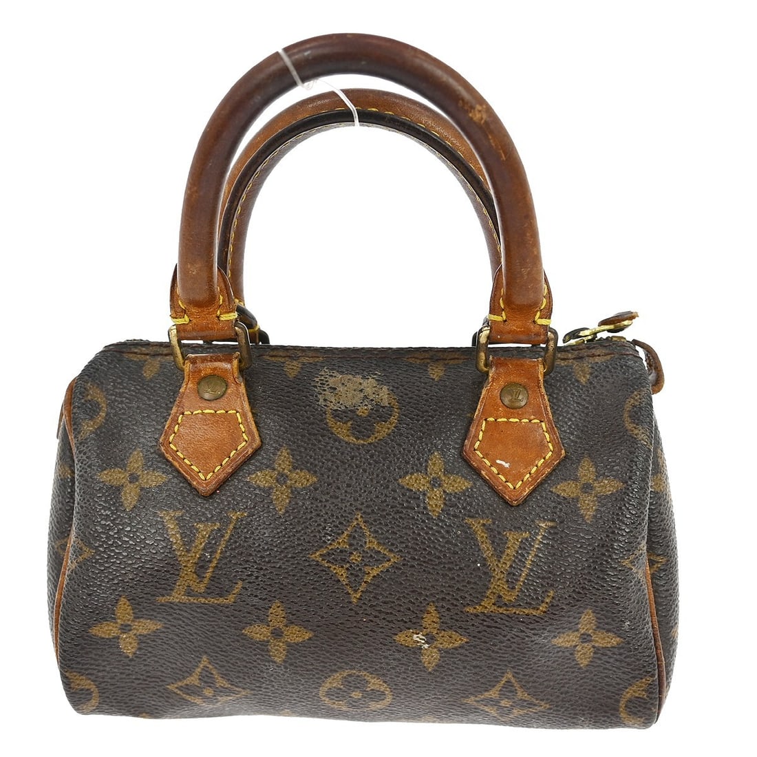 Louis Vuitton Speedy Mini Monogram Canvas Handbag M41534: Louis Vuitton Speedy Mini Monogram Canvas Handbag M41534 This Louis Vuitton Mini Speedy handbag features the iconic monogram canvas leather in brown. Designed in a compact mini size, it includes a zip