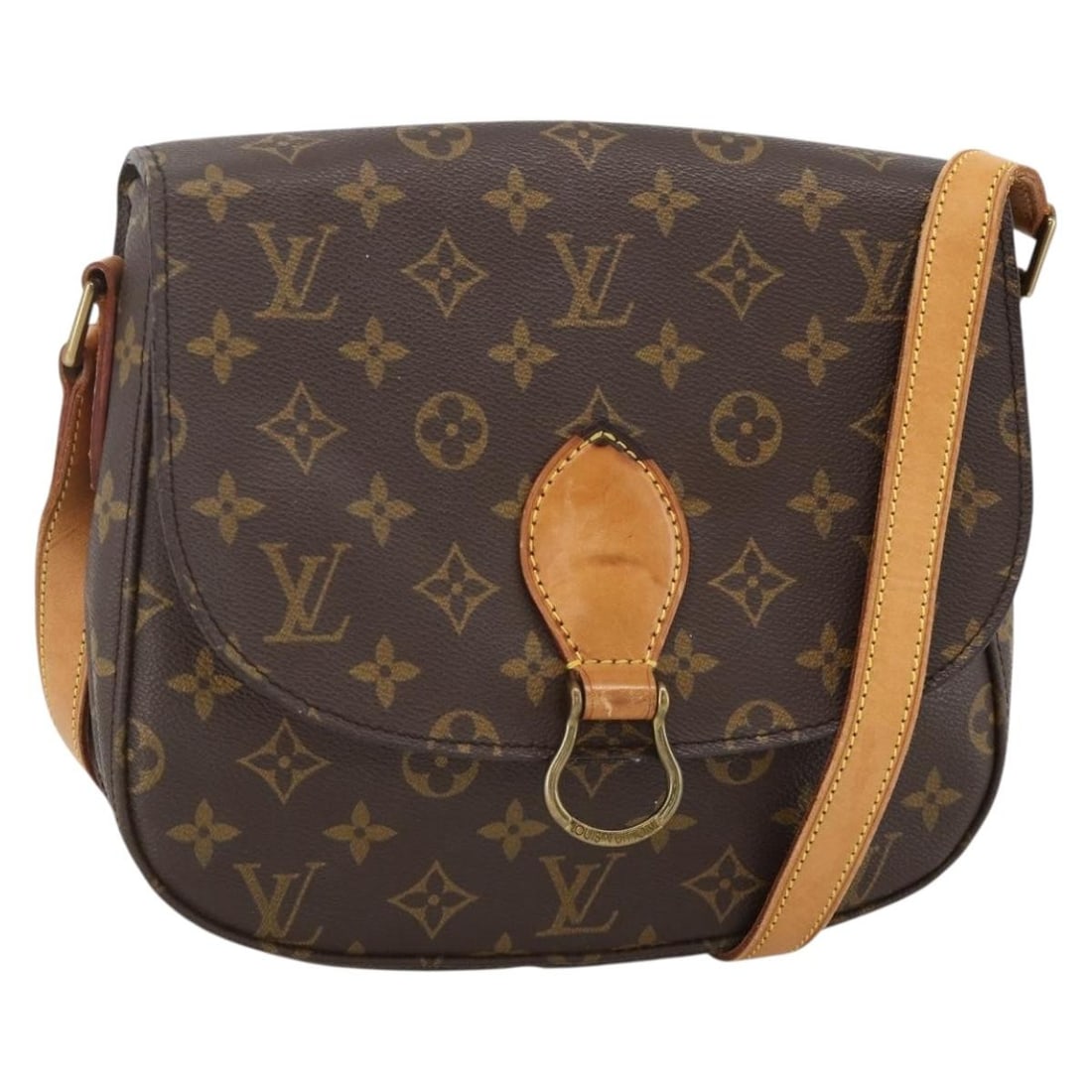 Louis Vuitton Saint Cloud GM Monogram Canvas Shoulder Bag M51242 France: Louis Vuitton Saint Cloud GM Monogram Canvas Shoulder Bag M51242 France This is a Louis Vuitton Monogram Saint Cloud GM shoulder bag, crafted from iconic monogram canvas with leather trim. Designed fo