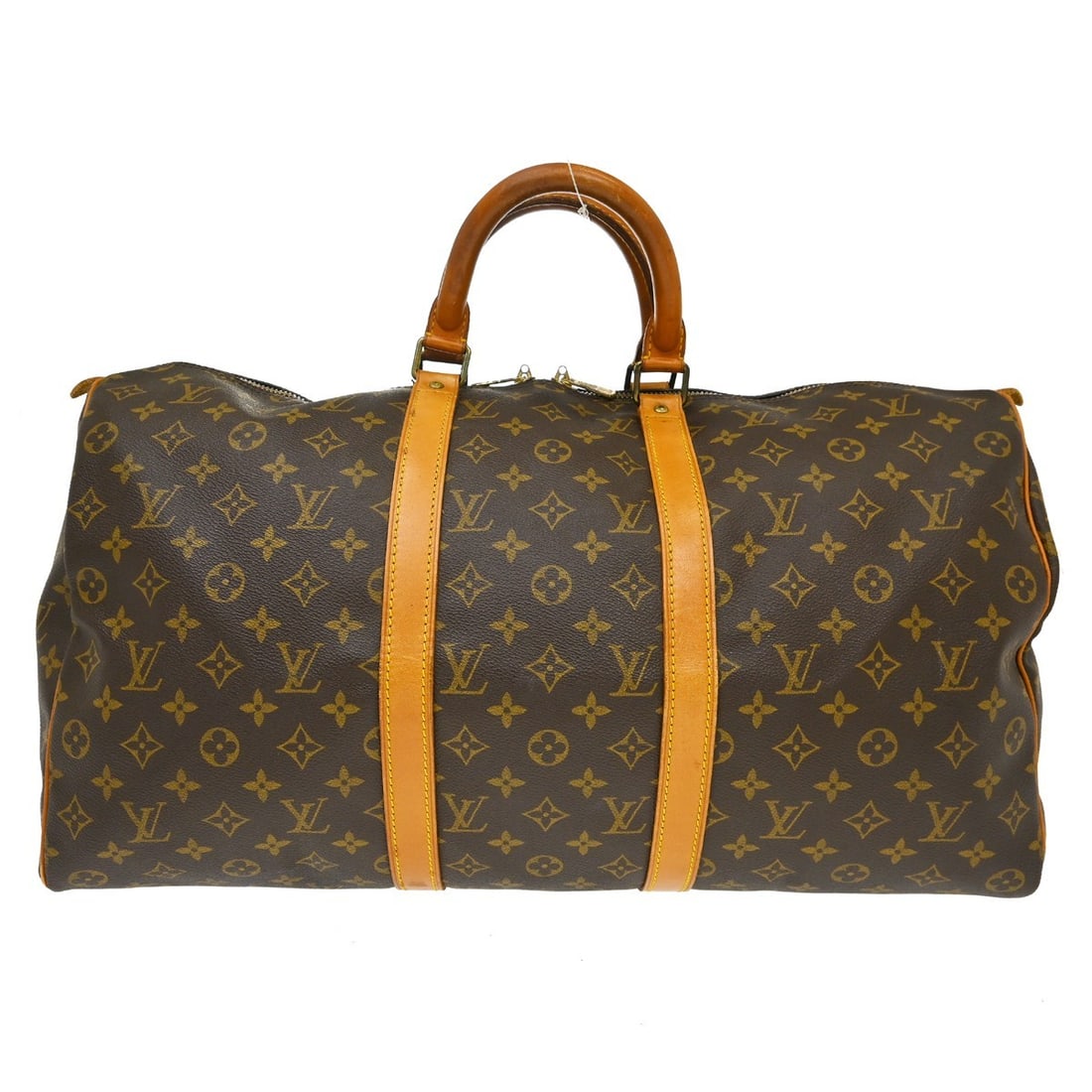Louis Vuitton Keepall Monogram Canvas Travel Duffel Bag: Louis Vuitton Keepall Monogram Canvas Travel Duffel Bag This Louis Vuitton Keepall Bag features the iconic monogram canvas in brown and is designed for unisex use. It offers spacious storage and is cr