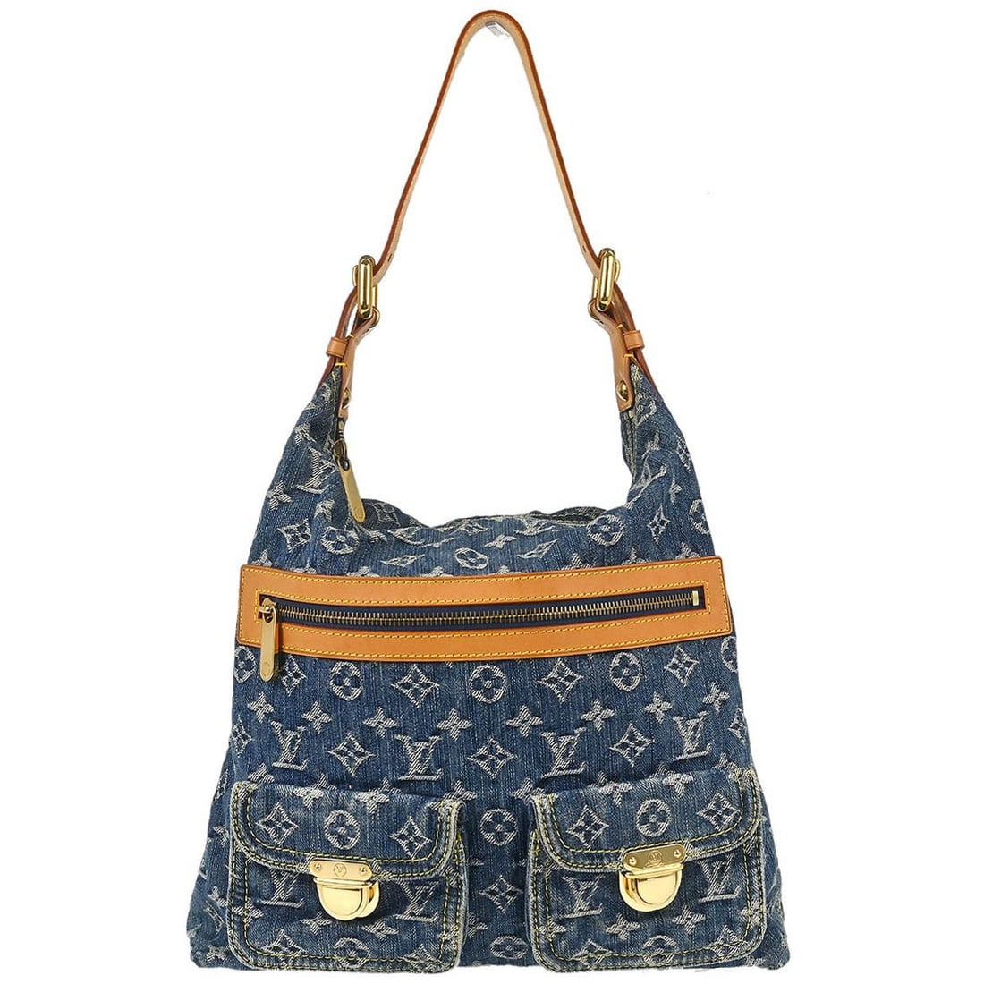 Louis Vuitton Baggy GM denim monogram hobo shoulder bag M95048: Louis Vuitton Baggy GM denim monogram hobo shoulder bag M95048 This Louis Vuitton Monogram Denim Baggy GM is a versatile 2-way shoulder bag crafted from blue denim with signature monogram accents and 