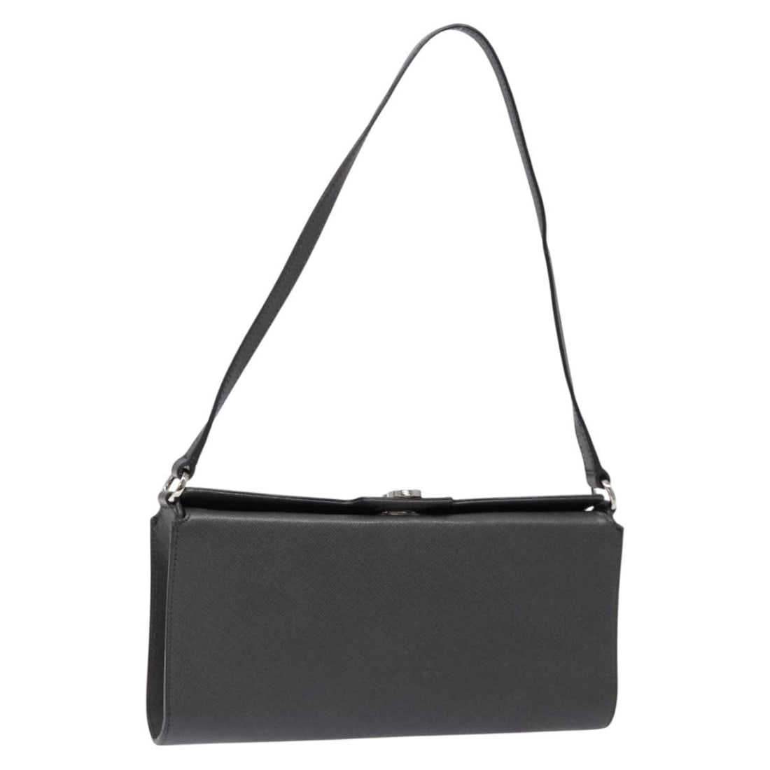 Salvatore Ferragamo Gancini Gray Silver Leather Shoulder Bag Italy Auth BA4441: Salvatore Ferragamo Gancini Gray Silver Leather Shoulder Bag Italy Auth BA4441 The Salvatore Ferragamo Gancini Shoulder Bag is a stylish accessory crafted from high-quality leather in a sophisticated 