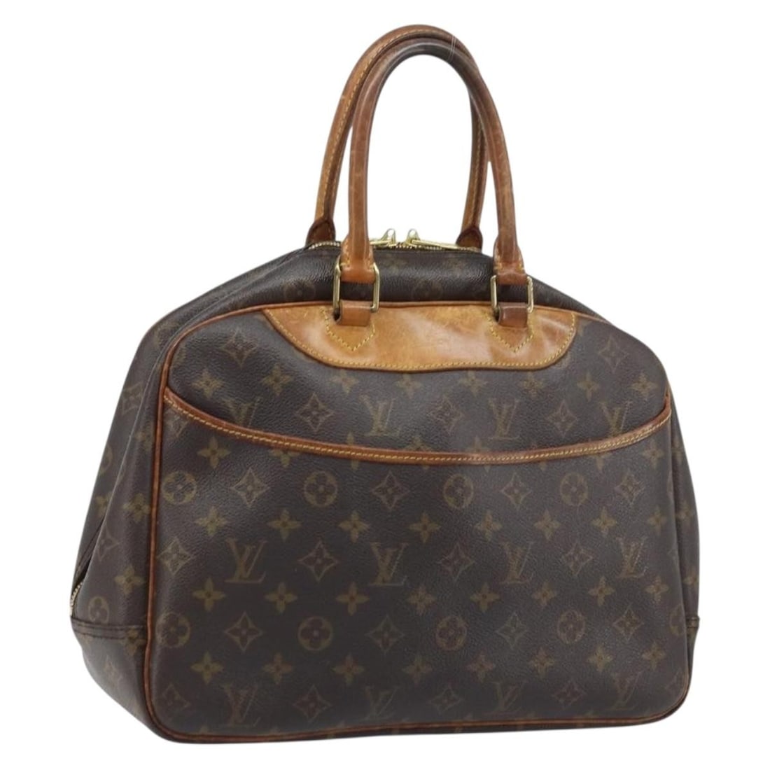 Louis Vuitton Deauville Monogram Canvas Women's Handbag M47270 France: Louis Vuitton Deauville Monogram Canvas Women's Handbag M47270 France This is a Louis Vuitton Monogram Deauville handbag crafted from monogram canvas. Designed for women, this handbag features a class