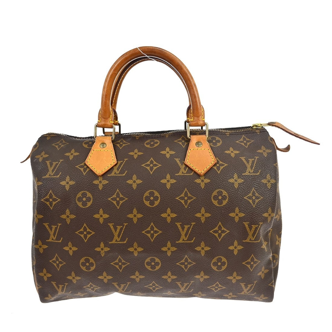 Louis Vuitton Speedy Monogram Canvas Brown Handbag: Louis Vuitton Speedy Monogram Canvas Brown Handbag This Louis Vuitton Speedy Handbag features the iconic Monogram Canvas in brown. Designed for women, it offers a classic silhouette with a top zipper 
