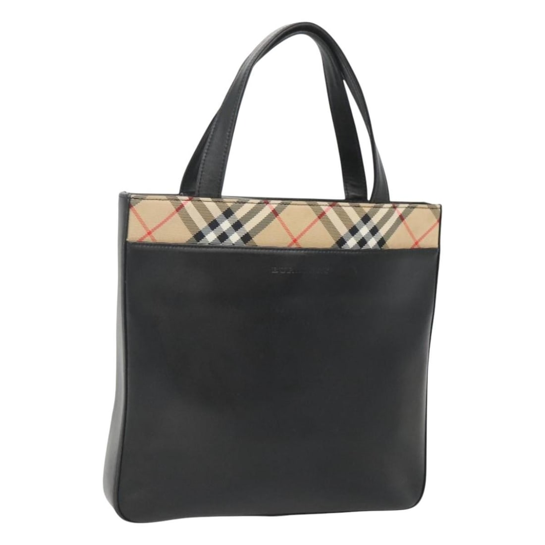Burberry black silver leather women s handbag 11 inch: Burberry black silver leather women s handbag 11 inch This Burberry handbag is crafted from black and silver leather and features a structured silhouette. Designed for women, it offers a handle drop o