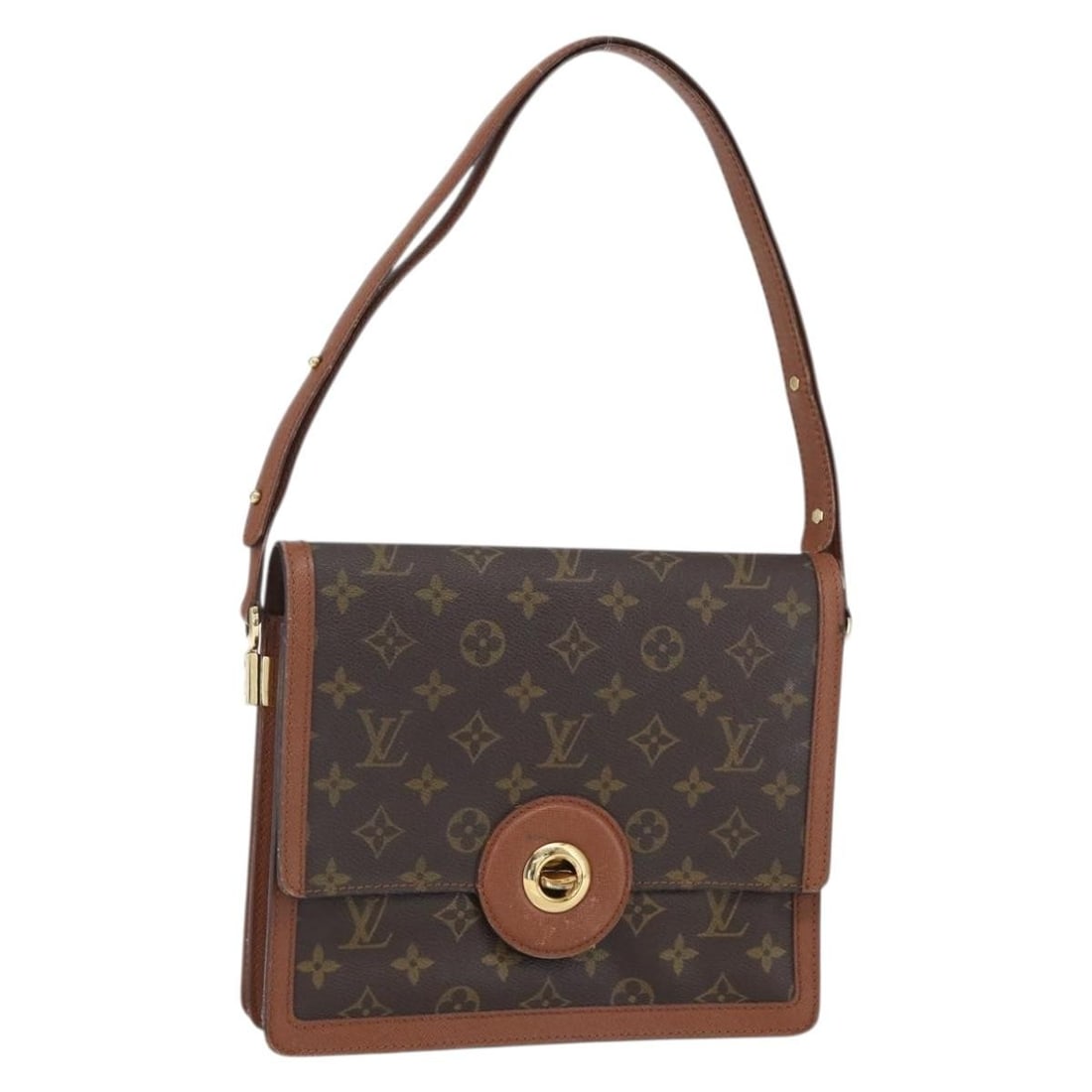 Louis Vuitton Raspail Monogram Canvas Shoulder Bag M51372: Louis Vuitton Raspail Monogram Canvas Shoulder Bag M51372 This is a Louis Vuitton Monogram Raspail Shoulder Bag, model M51372. Crafted from signature monogram canvas, this women's shoulder bag feature