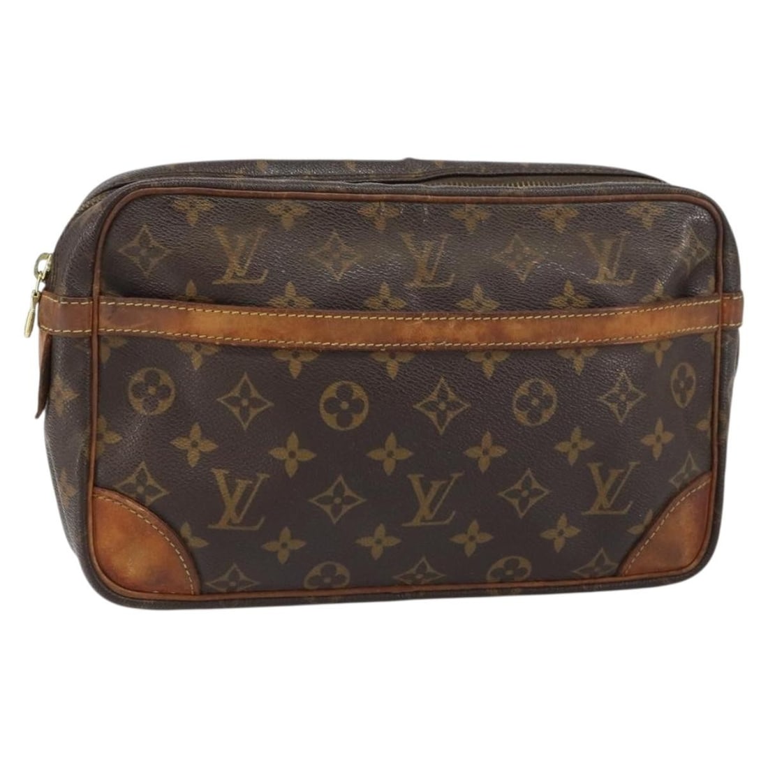LOUIS VUITTON Monogram Compiegne 28 Clutch Bag M51845 Auth (1 of 18)