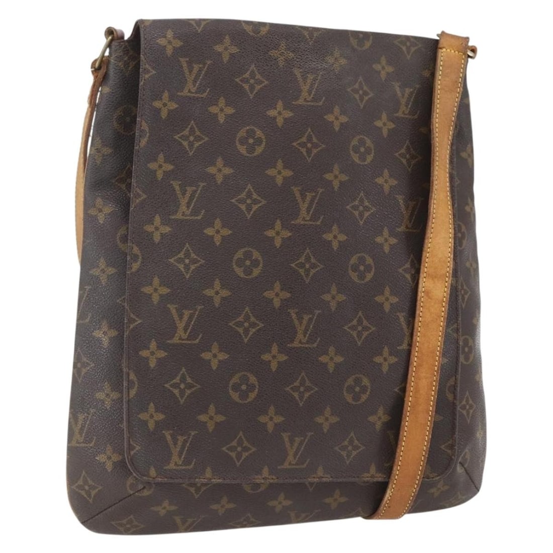 Louis Vuitton Musette Monogram Canvas Shoulder Bag M51256 France: Louis Vuitton Musette Monogram Canvas Shoulder Bag M51256 France This Louis Vuitton Monogram Musette shoulder bag features the iconic monogram canvas exterior and adjustable shoulder strap. The bag is