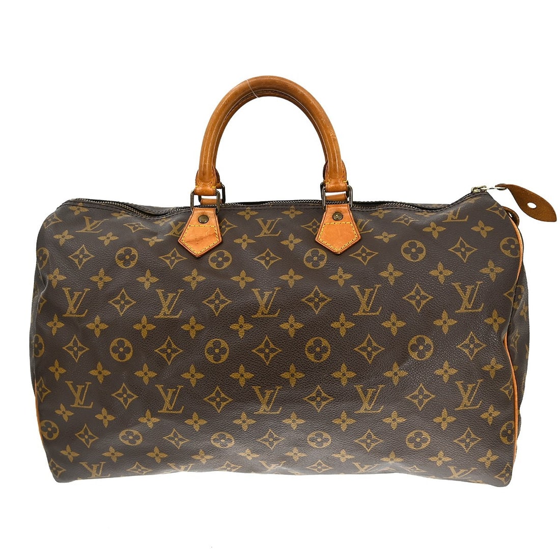 Louis Vuitton Speedy Brown Canvas Tote 40cm x 26cm x 19cm: Louis Vuitton Speedy Brown Canvas Tote 40cm x 26cm x 19cm This Louis Vuitton Speedy Handbag features the brand's iconic monogram canvas in brown. Designed for women, it offers a spacious interior and 