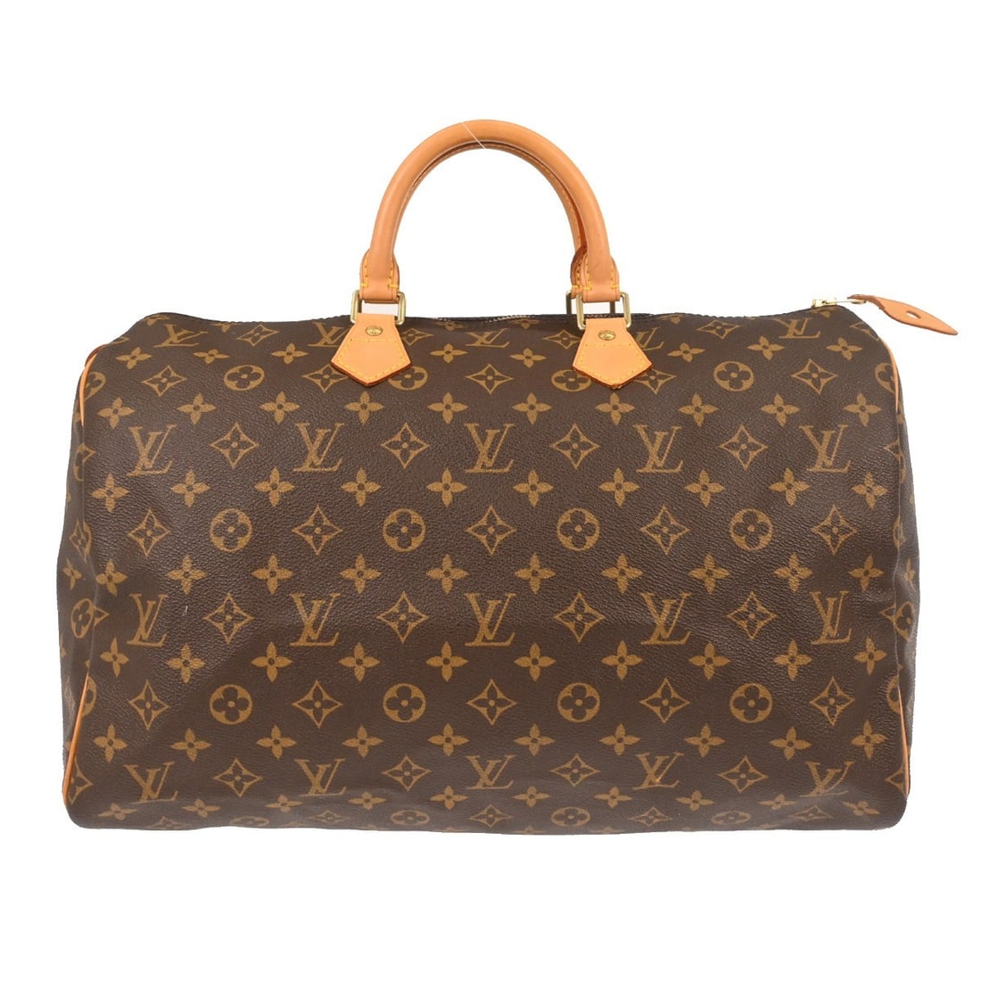 Louis Vuitton Speedy Brown Canvas Tote 40cm x 26cm x 19cm: Louis Vuitton Speedy Brown Canvas Tote 40cm x 26cm x 19cm This Louis Vuitton Speedy handbag features the iconic monogram canvas in brown with leather accents. Designed for women, it offers ample space