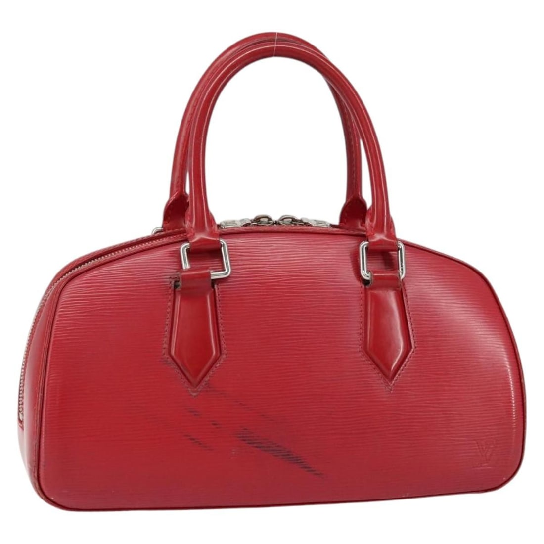 LOUIS VUITTON Epi Jasmine Hand Bag Red M52087 Auth France: LOUIS VUITTON Epi Jasmine Hand Bag Red M52087 Auth France This authentic Louis Vuitton Epi Jasmine Hand Bag combines luxury and functionality with its striking red Epi leather exterior. Measuring appr