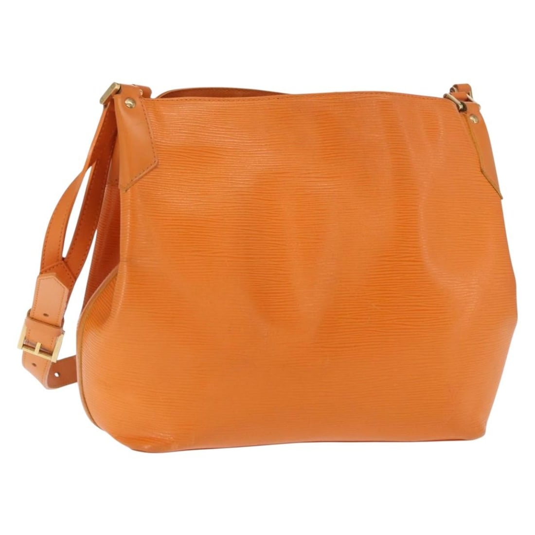 Louis Vuitton Epi Leather Mandala MM Orange Shoulder Bag M5889H: Louis Vuitton Epi Leather Mandala MM Orange Shoulder Bag M5889H This Louis Vuitton Epi Mandala MM shoulder bag features durable orange mandarin Epi leather with a structured silhouette. The bag includ