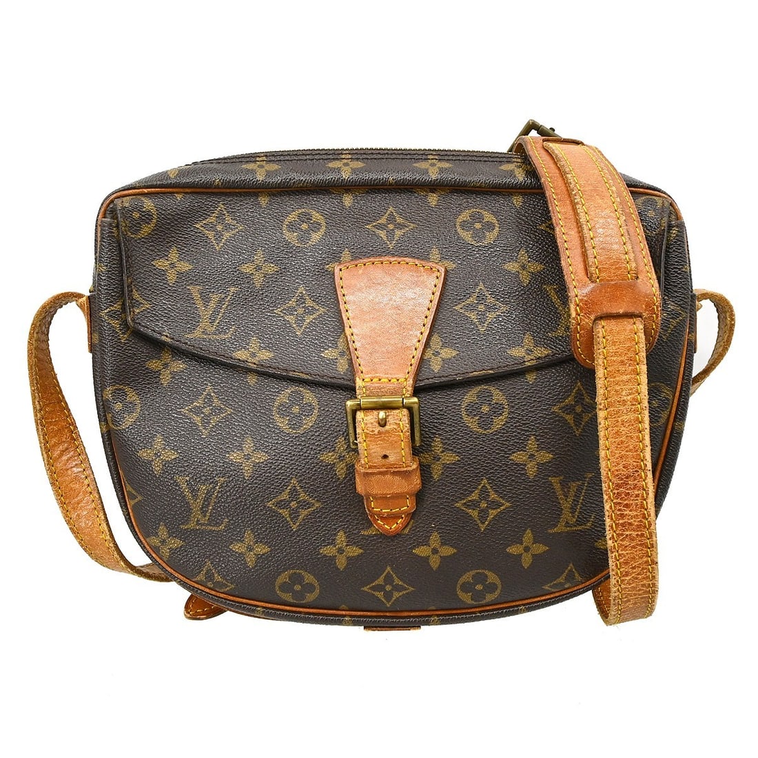 Louis Vuitton Jeune Fille GM Monogram crossbody bag: Louis Vuitton Jeune Fille GM Monogram crossbody bag This Louis Vuitton Jeune Fille GM crossbody bag features the iconic monogram canvas leather exterior with beige adjustable crossbody strap and zippe